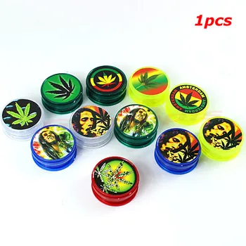 

Randomly BOB MARLEY & LEAF RASTA Herbal Herb Tobacco Grinder Smoke Crusher hand Muller