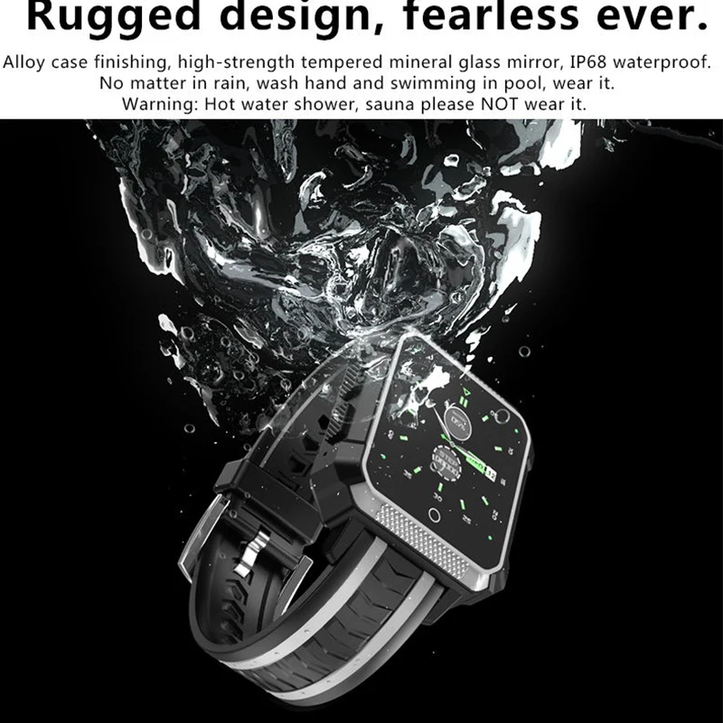 FocusSmart H7 Smart Watch Men Waterproof GPS Smartwatch Android Smart Watch 4G Smartwatch Waterproof Message Call Reminder Ip68