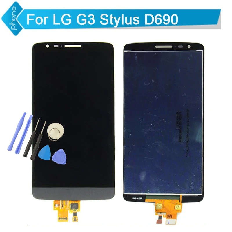 

Replacement Part Lcd Screen For LG G3 Stylus D690 LCD Display With Touch Screen Digitizer Assembly + Tools; Black / White