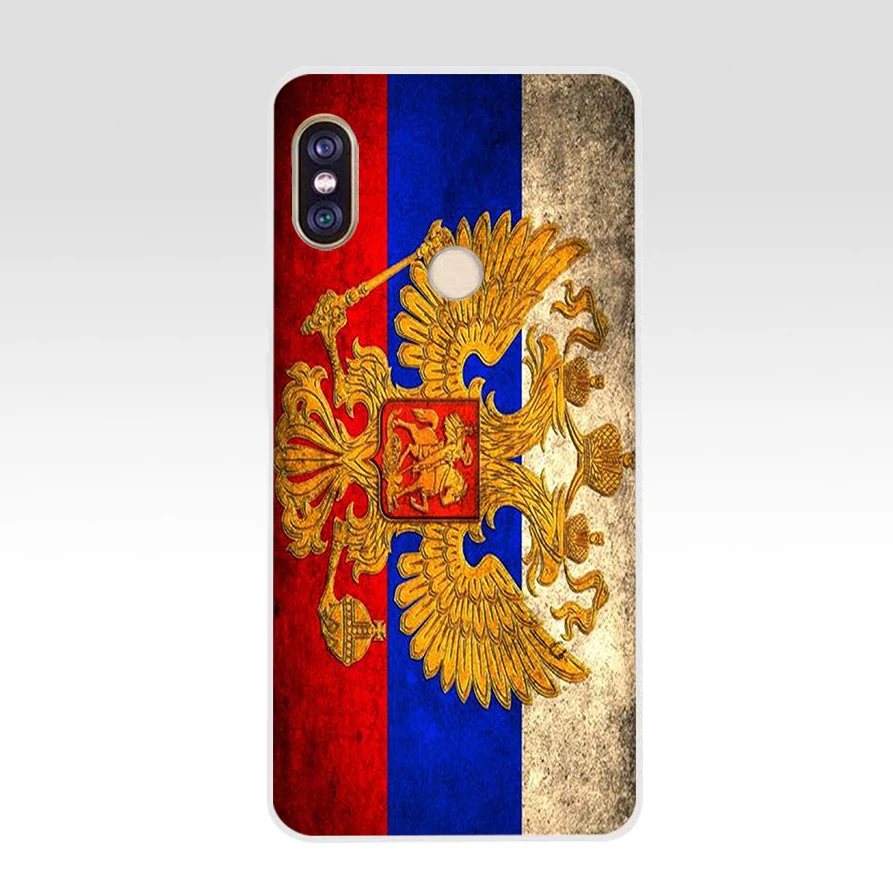 Мягкий силиконовый чехол из ТПУ с эмблемой российского флага 084AA для телефона xiaomi