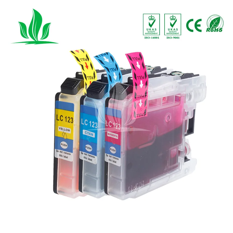 

3 X LC123 Ink Cartridges Compatible for Brother LC123 mfc-J4510DW MFC-J4610DW MFC-J4410DW J4710DW 3