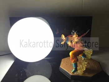 

Dragon Ball Z Action Figures Toy Goku Kaiouken DIY Kamehameha Anime Dragon Ball Z Model Toys Esferas Del Dragon+Bulb+Base