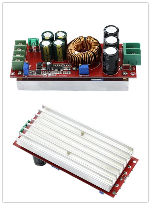 DC-DC Boost Module Converter 20A 1200W Step Up Step Down Buck 8-60V To 12-83V
