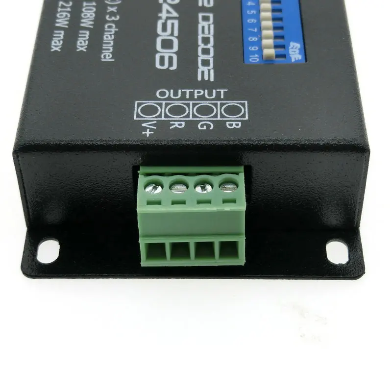 Драйвер декодера PX24506 DMX512 декодер 9 А DMX 512 контроллер усилителя 12 В постоянного