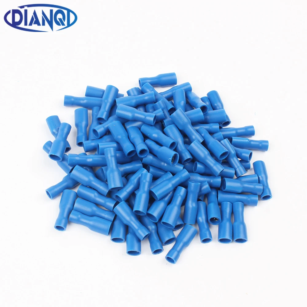 

FDFD2-187 Female Insulated Electrical Crimp Terminal for 1.5-2.5mm2 Connectors 100PCS Cable Wire Connector FDFD