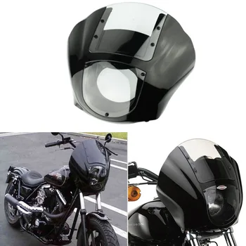 

Black Motorcycle Headlight Fairing Headlamp Quarter Fairing For Harley XL XLH 1200 Iron 883 XL883N FXR FXD Dyna Sportster