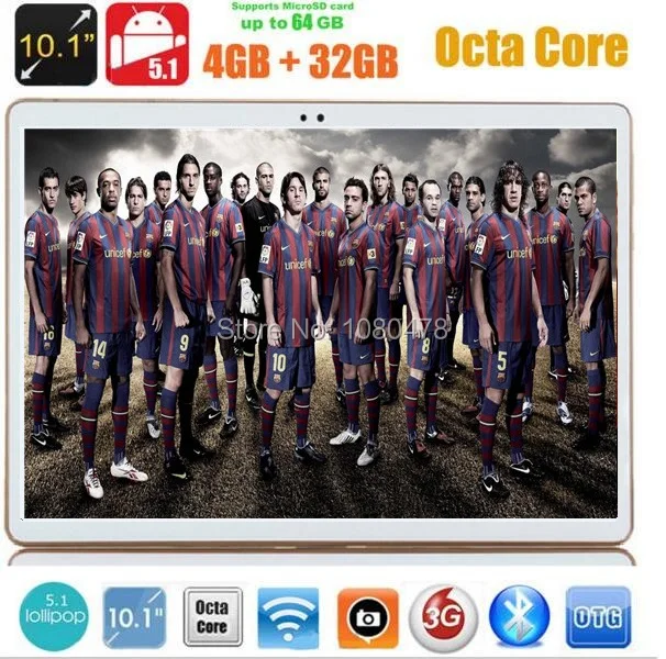 DHL Free Android 5.1 OS 10 inch tablet pc Octa Core 4GB 32GB 8 Cores 1280*800 IPS Kids Gift MID 3G WCDMA 4G LTE Tablets 10.1