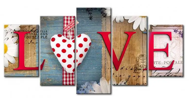

5D DIY Full Square Diamond Painting "Love Family" Multi-picture Combination Embroidery Cross Stitch Mosaic Home Wall Decor
