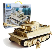 KAZI German Tiger Tank In World War II Classic Children’s Educational Building Blocks Assembled Legoe Compatible Minifigure