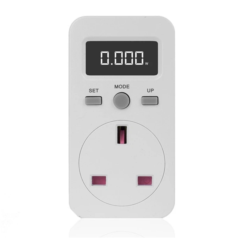 UK Type Digital Power Meter Plug In Socket Electric Wattmeter Energy