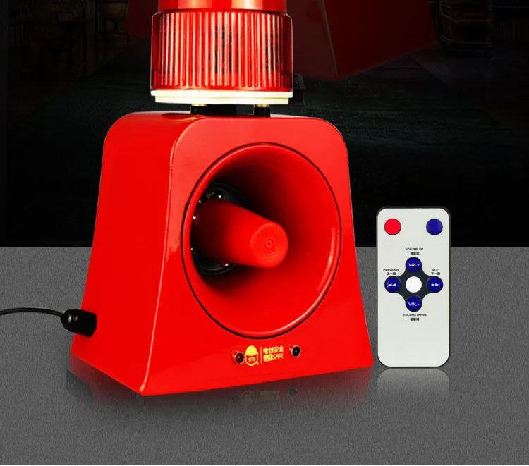 Sinal de Aviso Audível e Visual Anunciador para Alerta de Segurança 120db ao ar Beacon Buzina Sirene Livre Alarme 12 v 24 220 Luz 3 China siren horn Suppliers
