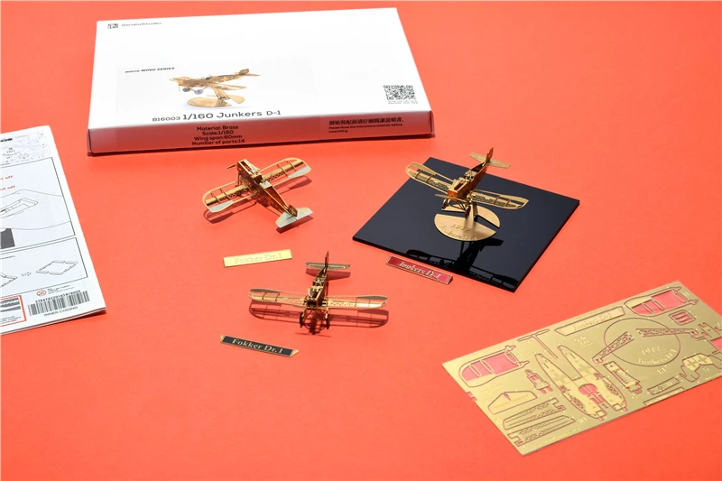 1/160 весы Junkers D-1 DIY Металл 3d головоломка собранная модель летательного аппарата планер латунные украшения игрушки самолеты Изысканные Подарки