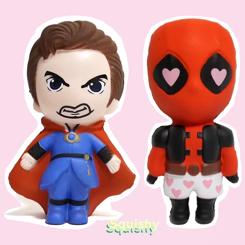 

Marvel Squishy Avengers Super Hero Doctor Strange Deadpool Scented Slow Rising Squeeze Stress Relief Antistress Squishies Toys