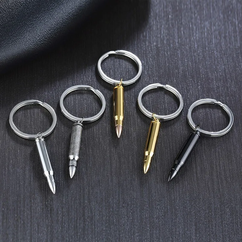 Personalized Name Stainless Steel Bullet Open Keychain Groomsman Gift Birthday Valentines Day Gifts for him