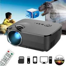 GP70 LCD Portable LED Projector 1080P Full HD 1200 Lumen HDMI USB VGA TV AV Port Optional Bluetooth Wireless WIFI Beamer