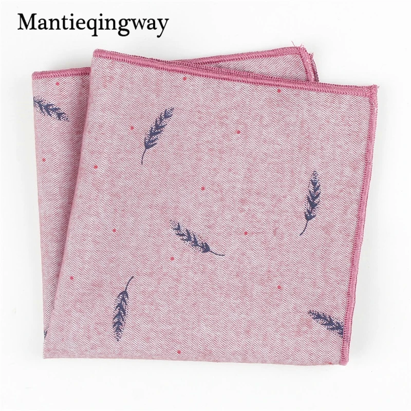 Mantieqingway Повседневное Животные Pattern Pocket Square платок для мужской костюм хлопка 24*24 см платок грудь Полотенца Hanky