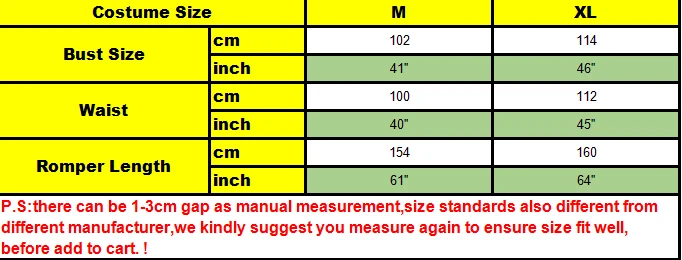 romper size
