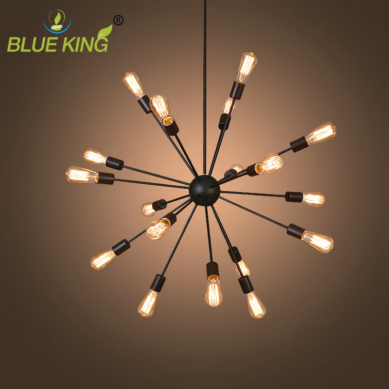 Vintage Retro Sputnik Chandeliers E27 Edison Bulbs Vintage Industrial