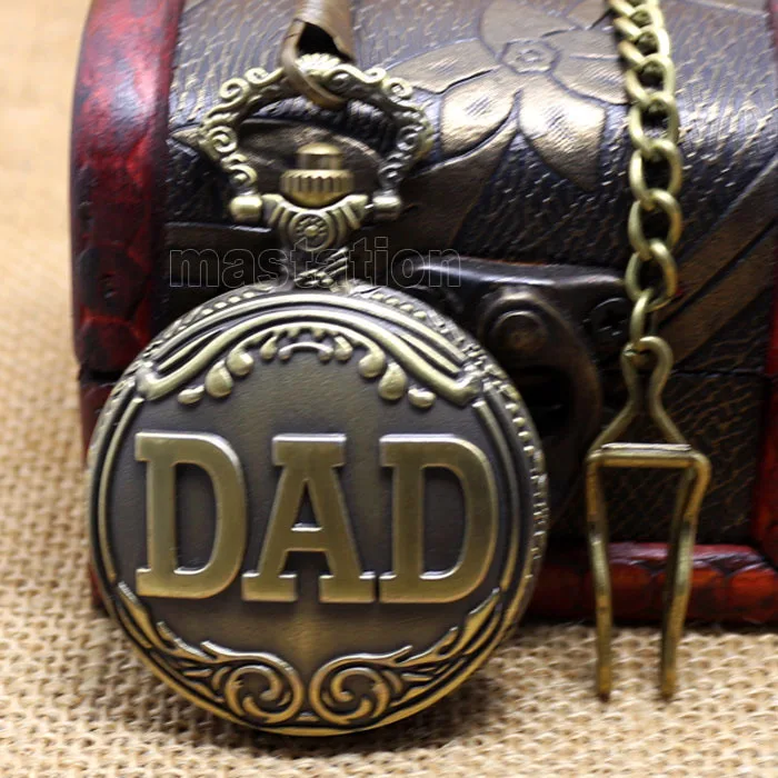 Pocket-Watch Collection-Chain Christmas-Gift New Hour DAD P38C Chest-Father Big-Size