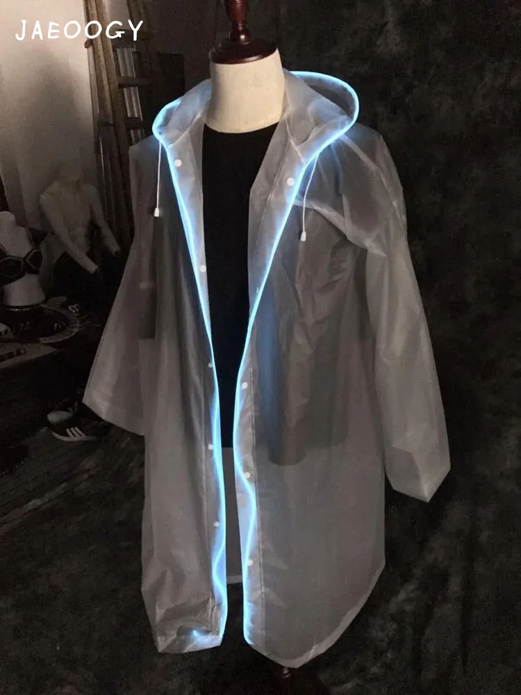 The concert LED light clothing luminous raincoat fluorescent clothing