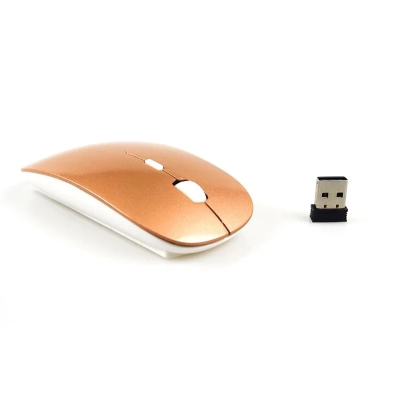 Ультратонкая Беспроводная usb-мышь 2,4G 6 цветов