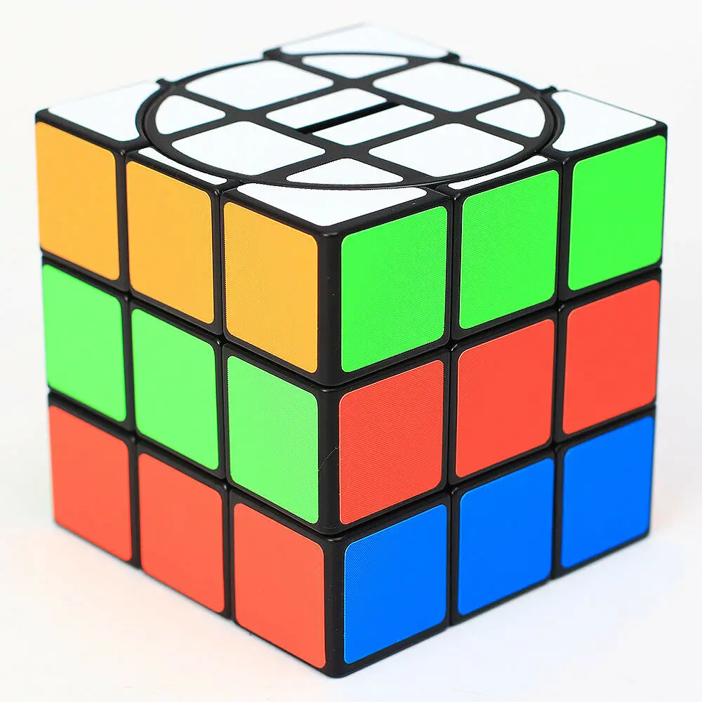 Z-Cube 3x3x3 скорость магический куб Копилка черный Твист Головоломка рождественские игрушка мозг тизер черный интеллект подарок безопасный АБС ультра-Гладкий