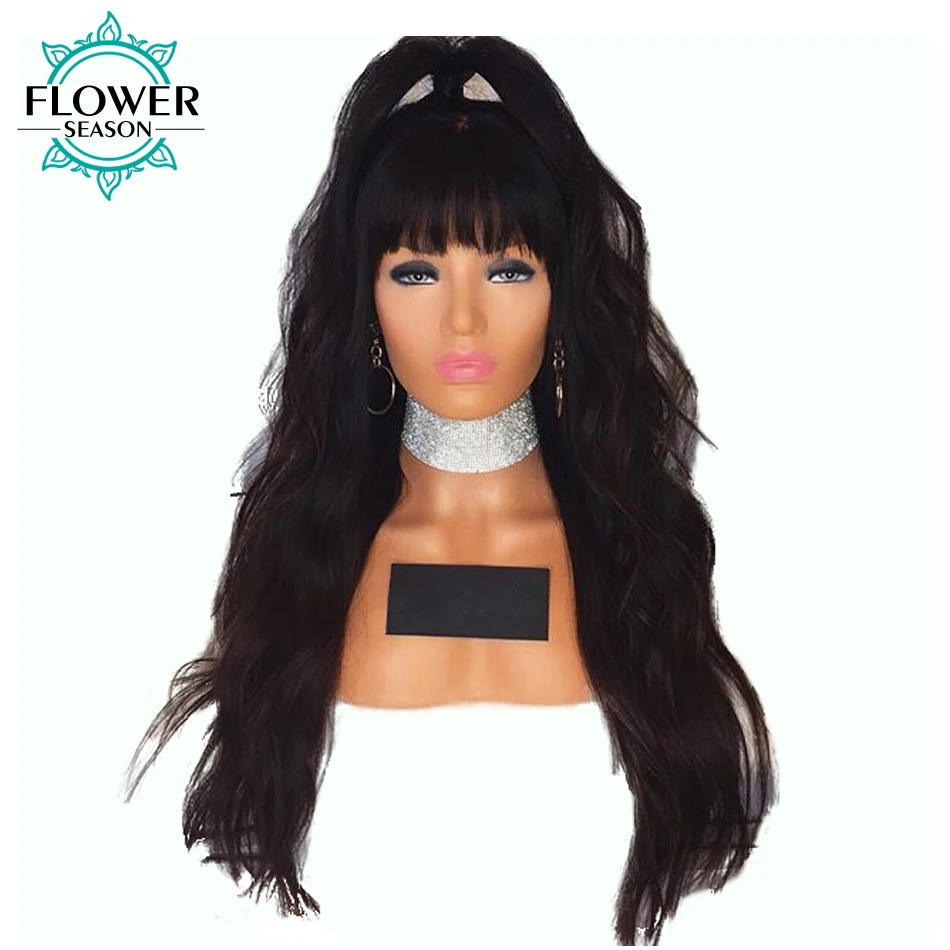 Buy FlowerSeason Wavy Glueless Brazilian Full Lace