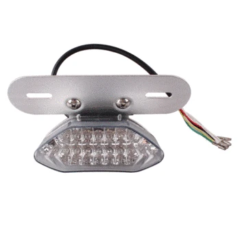 

Motorcycle Smoke Lens 20 LED Lights Integrated Tail Brake Stop Running License Lamp Bulb Motorcycle Tail Turn Signal Quad ATV