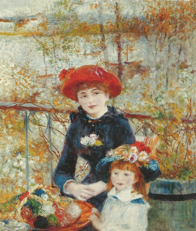 

Modern Canvas picture homd decor art painting picture print on canvs art picture two sisters lovely picture