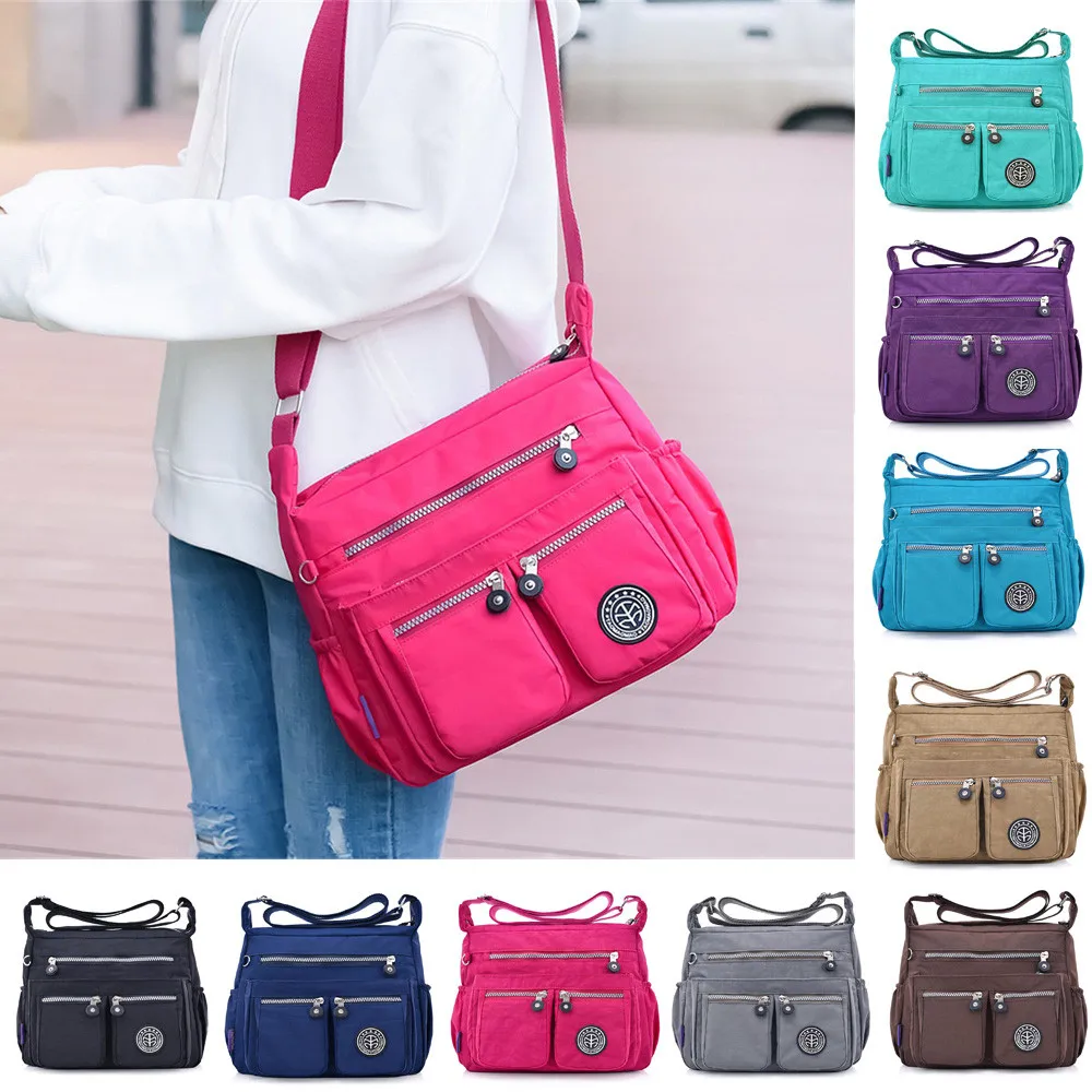 حقائب للنساء 2019 المرأة الأزياء بلون المياه طارد النايلون حقيبة كتف Crossbody حقيبة بولسا الأنثوية حقائب للنساء 2019 المرأة الأزياء بلون المياه طارد النايلون حقيبة كتف Crossbody حقيبة بولسا الأنثوية