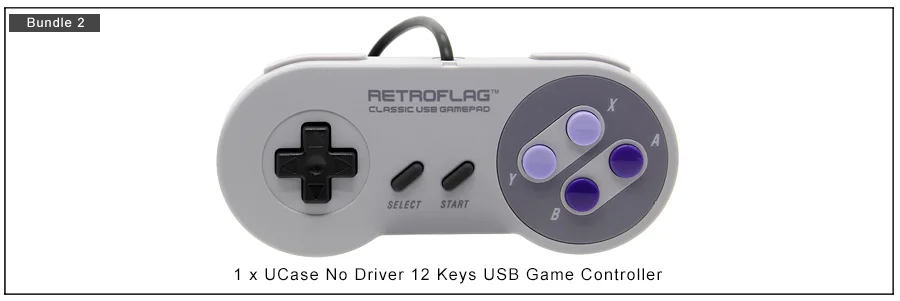 Игровой контроллер Retroflag SUPERPi/NESPi, без драйвера, 12 клавиш, USB ручка, геймпад для малины/WINDOWS/MAC/Linux