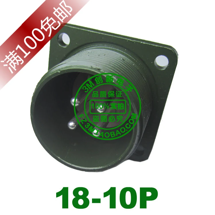 

Air plug 4-pin 5015 connector US military standard aviation plug MS3102A 18-10P 4 -pin socket 4-hole