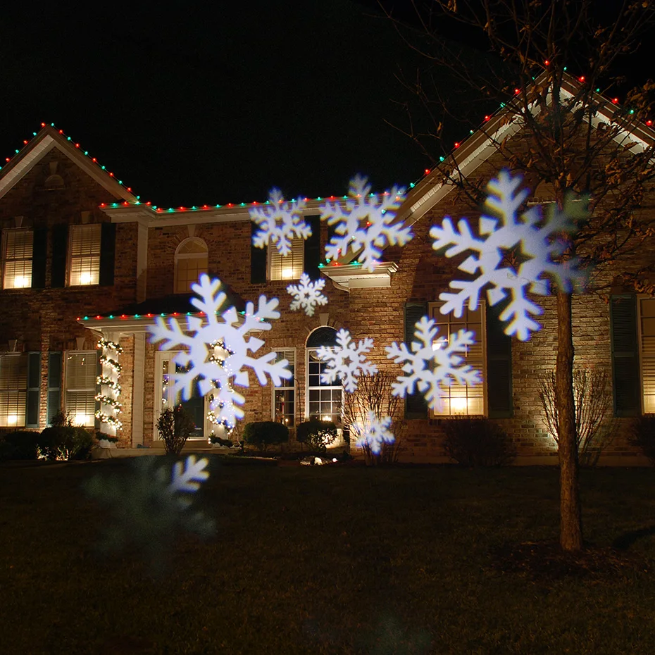 ALIEN 16 горки узоры RGB рождественские огни проектор Открытый водонепроницаемый Рождество Снежинка вечерние праздничные крытые шоу освещение