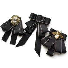 Повседневный галстук-бабочка Мужская Банкетная Корейская версия женщины алмаз костюм платье Униформа Рубашка для студента галстук-бабочка ручной работы