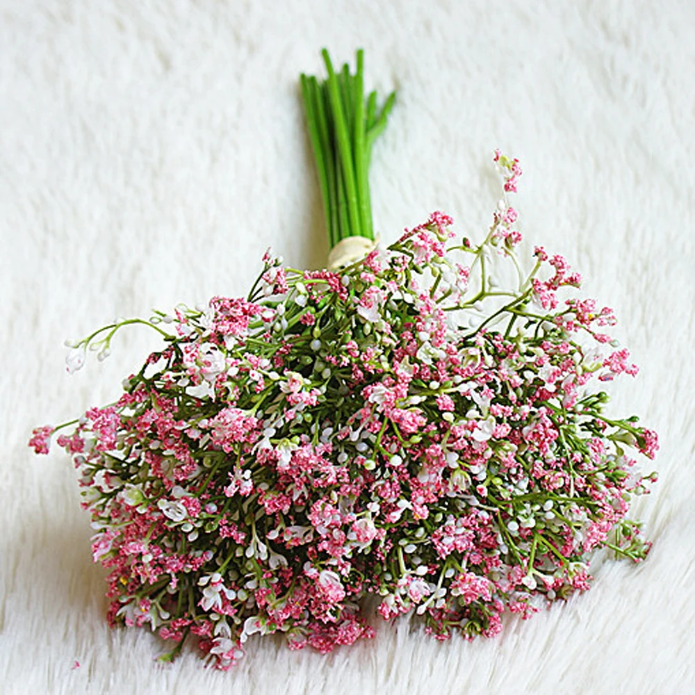 2019 16pcs/set Babies Breath Fake Gypsophila DIY Floral Bouquets Babies Breath Artificial Flowers For Home Wedding Decor Gift 2019 16pcs/set Babies Breath Fake Gypsophila DIY Floral Bouquets Babies Breath Artificial Flowers For Home Wedding Decor Gift
