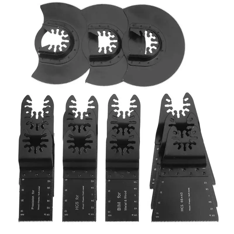 

15pcs Multi-function Saw Blade Set Kits for Wood Edge Cutting Scraper Quick Change Home Oscillating Tool Dremel Accessories