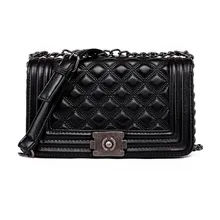 Enrejado de Diamante de la vendimia Bolsos de Hotsale Mujeres Embrague de la Tarde Del Partido de Las Señoras de La Cadena Famosa Marca de Hombro Mensajero Bolsos Crossbody