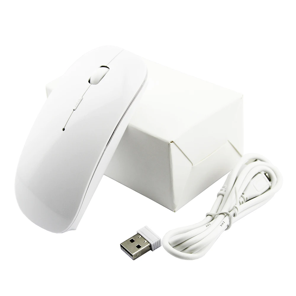 USB mouse with charging cable