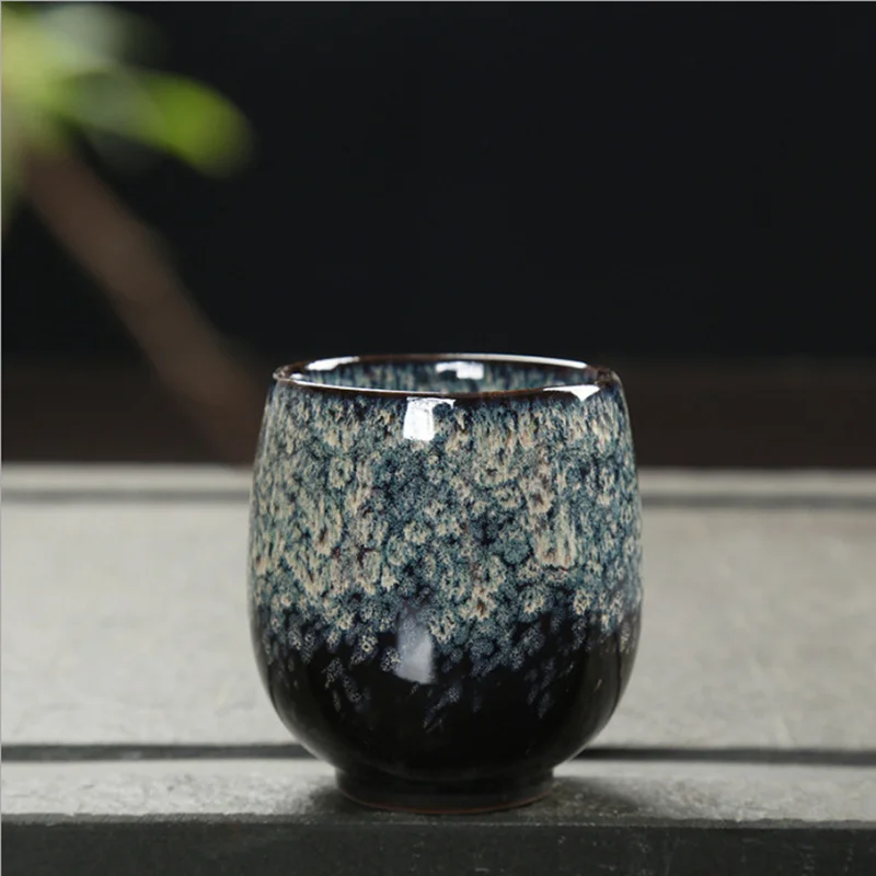 4 Styles Ceramic Tea Cup Glaze Kiln Tea Cup Chinese Kung ...