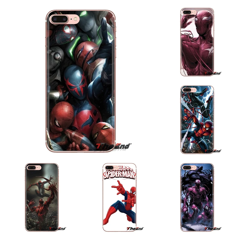 For Xiaomi Mi4 Mi5 Mi5S Mi6 Mi A1 A2 5X 6X 8 9 Lite SE Pro Max Mix 2 3 2S American Flag Spider-Man Transparent Clear TPU Case |