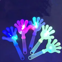 Светодиодный свет рука для хлопков светящиеся стрелки ладони флуоресцентный хлопок флэш-памяти хлопок светящиеся игрушечные лошадки аплодисментов реквизит