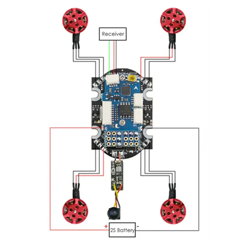 Kingkong 90GT запасные части 3A Blheli_S Dshot 600 4 в 1 2-4 S бесщеточный ESC для RC мультироторный двигатель части к игрушкам на ру