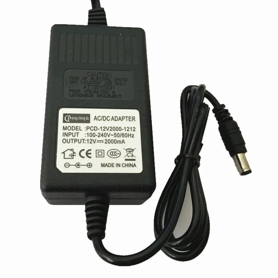 12V 2A output power supply UK US EU or AU plug input AC110V 240V LED