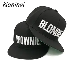 Kioninai 2017 BLONDIE домовой Вышивка Snapback Hat Кепки s Для женщин Для мужчин девочек Бейсбол Кепки хип-хоп установлены Кепки Gorras кости