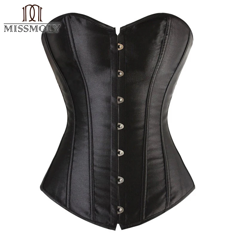 Ladies Steampunk Brocade Corset Lace Top Waist Cincher Trainer Body Shaperwear C