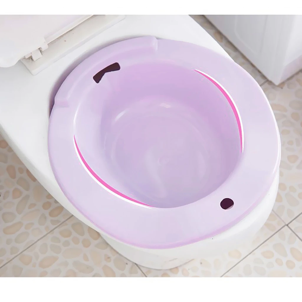 Durable Non-toxic Plastic Hemorrhoids Patient Elderly Men Pregnant Women Toilet Sitz Bath Tub Hip Basin Bidet