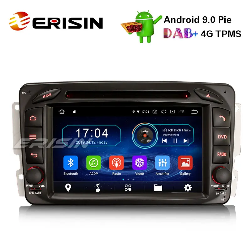 Erisin ES4963C 7 &quotDAB + Android 9 0 Авторадио GPS для Mercedes C/CLK/G Class W203 Viano Vito Navi