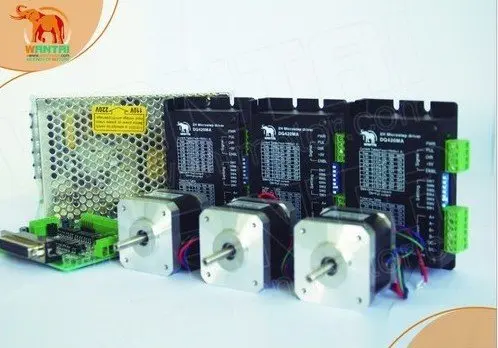 

3Axis Cnc Nema17 Wantai stepper motor with 4000g.cm & 1.7A,12-36VDC,128 driver