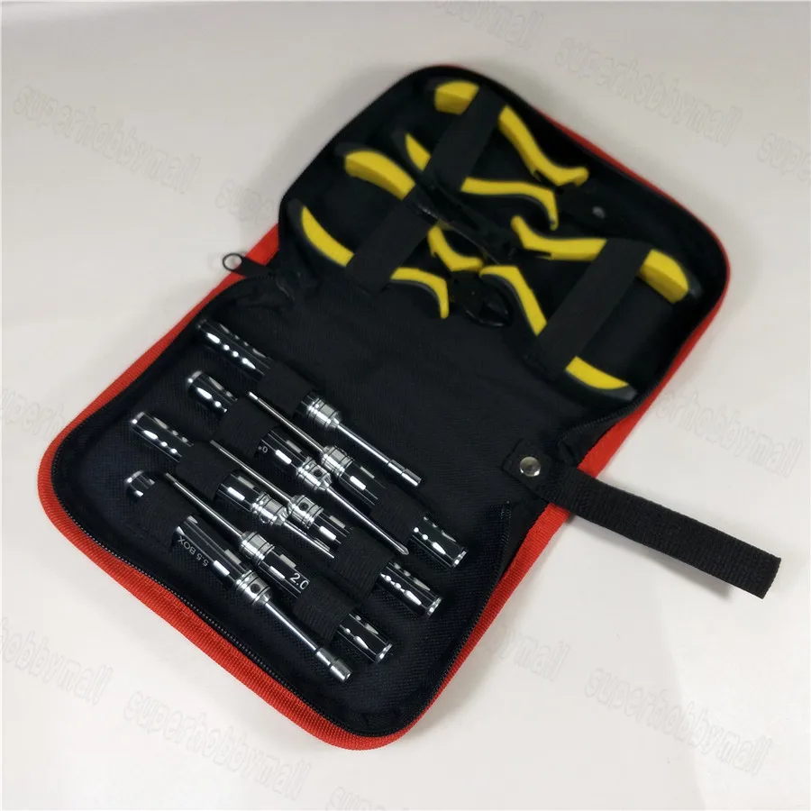 10PC Tool Kit Screwdriver Hexagon Socker With Canvas Carrying Case For
