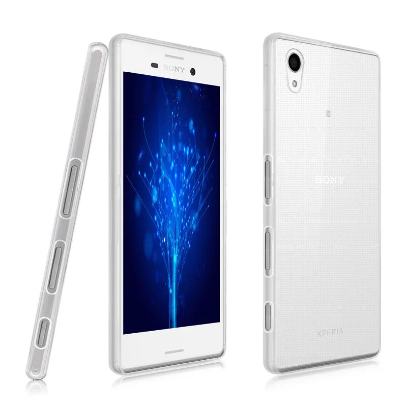 Чехол для Sony Xperia C5 M4 M5 силиконовый прозрачный чехол из ТПУ Etui Silm мягкий Fundas